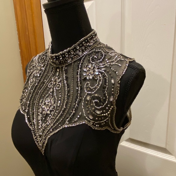 Stunning embellished black prom dress! - Picture 2 of 8